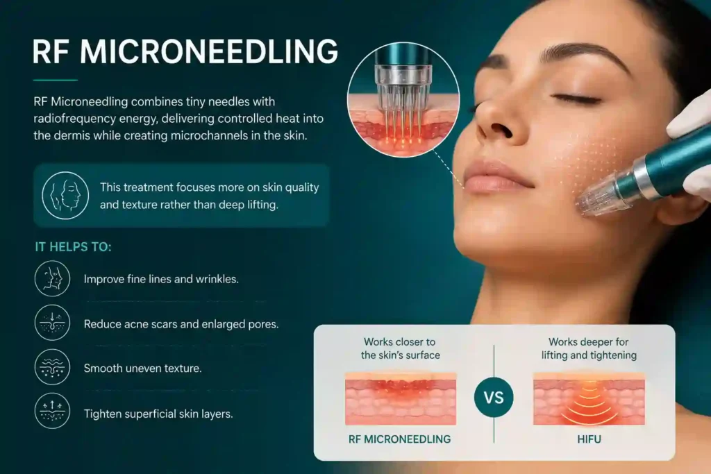 What Does RF Microneedling Do That HIFU Alone Cannot Teddington