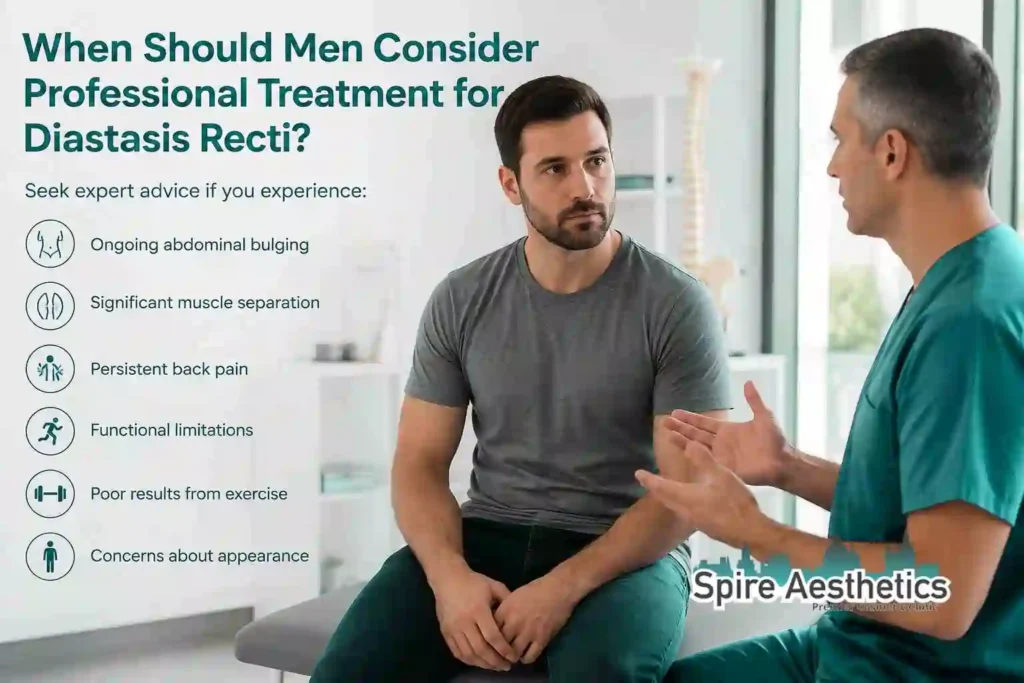 When Should Men Consider Professional Treatment for Diastasis Recti Teddington?